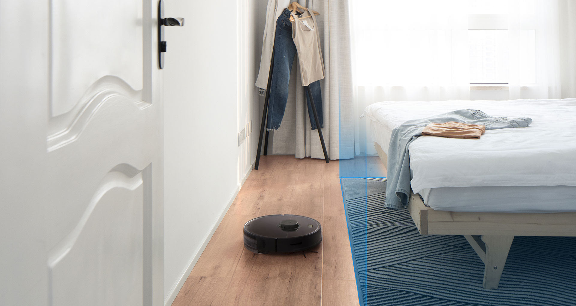 Der Roborock S5 Max lässt dank Sperrzonen und Barrieren Teppiche beim Wischen aus Der Roborock S5 Max lässt dank Sperrzonen und Barrieren Teppiche beim Wischen aus