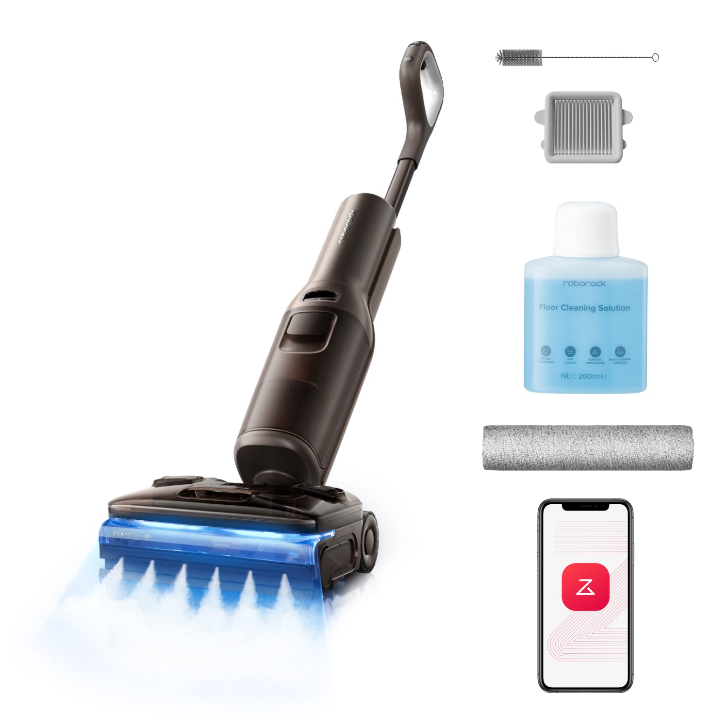 Roborock F25 Ultra Steam Gen 2 – Dampf-Nass-Trockenstaubsauger mit Turbo-Dampf und Roboterarm