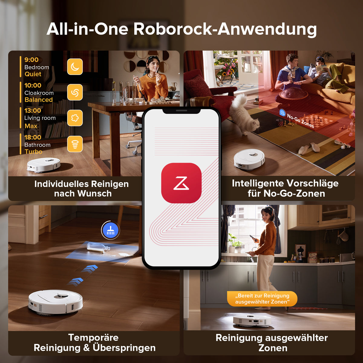 Jegehoyo Ersatzteile Set Für Roborock QV 35A/35S - Sauger Zubehör Komplettset