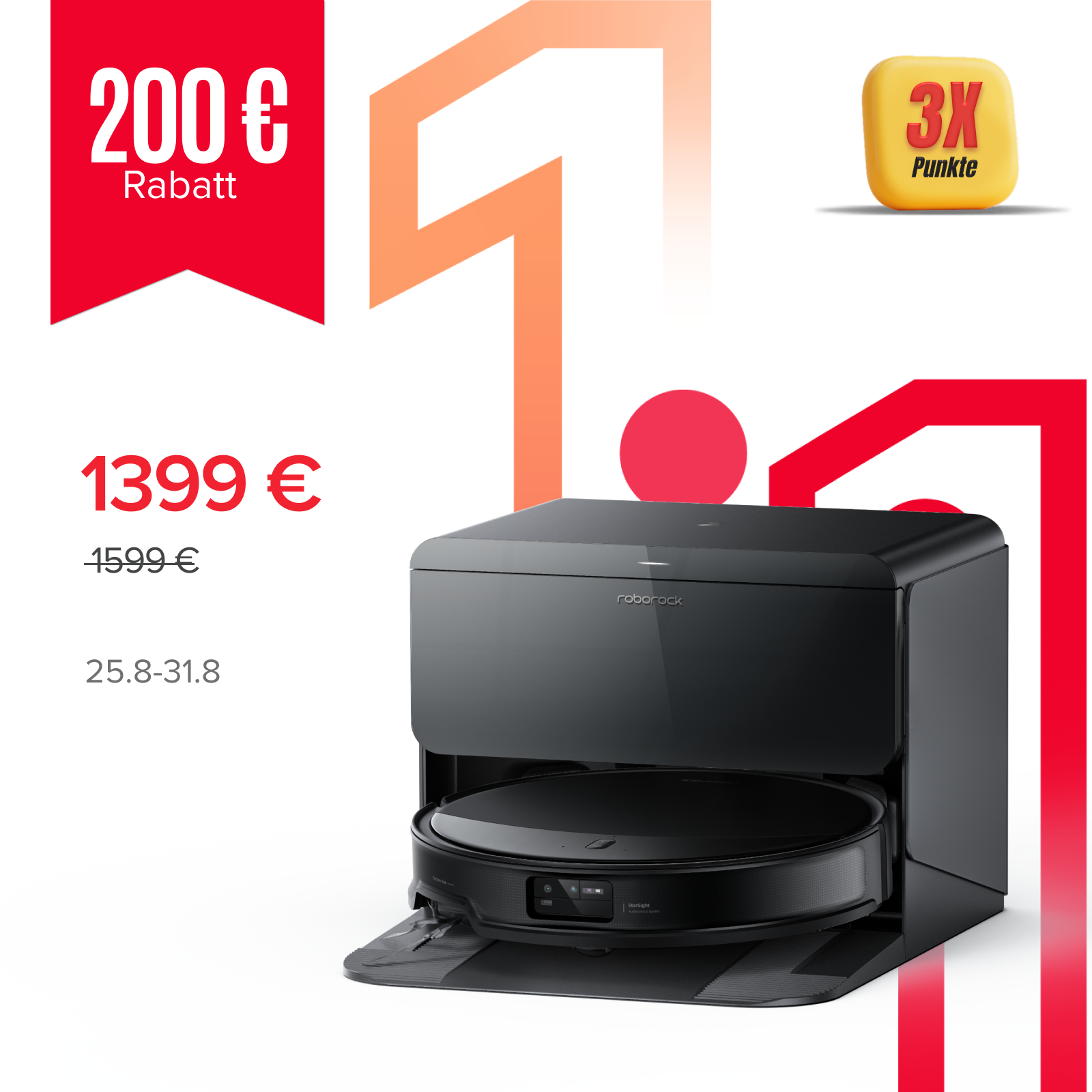 Roborock Saros 10R  mit Wasseranschluss
