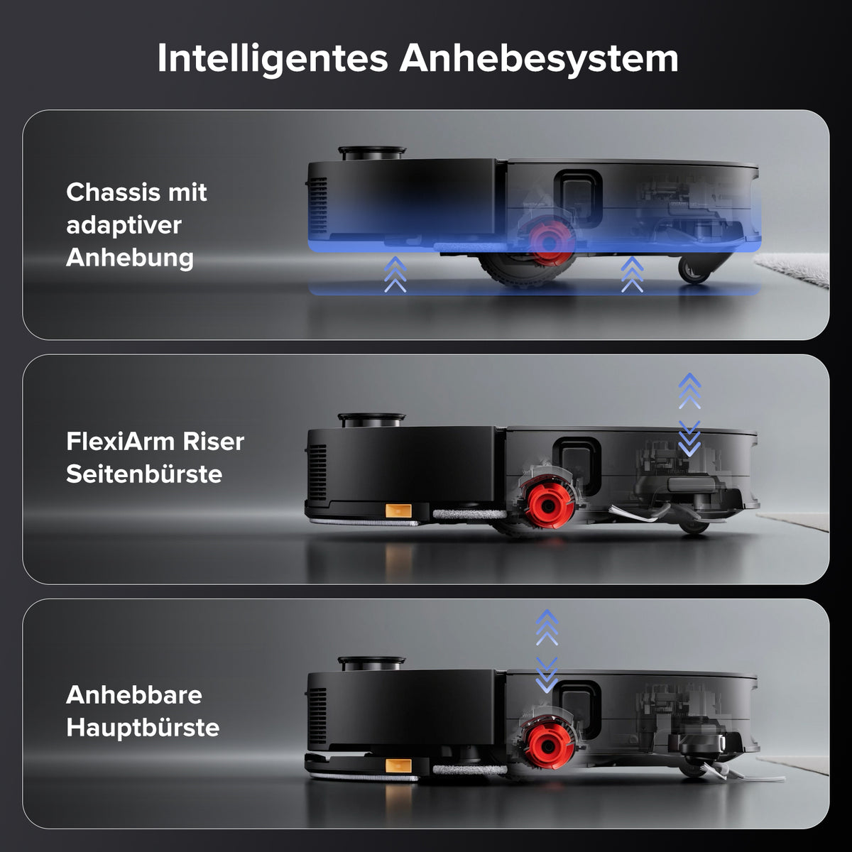 Roborock Saros 10 Saugroboter Mit Wischfunktion – 22.000 Pa Saugkraft, KI-Hindernisumgehung, 7,98 Cm Flach, RockDock Ultra