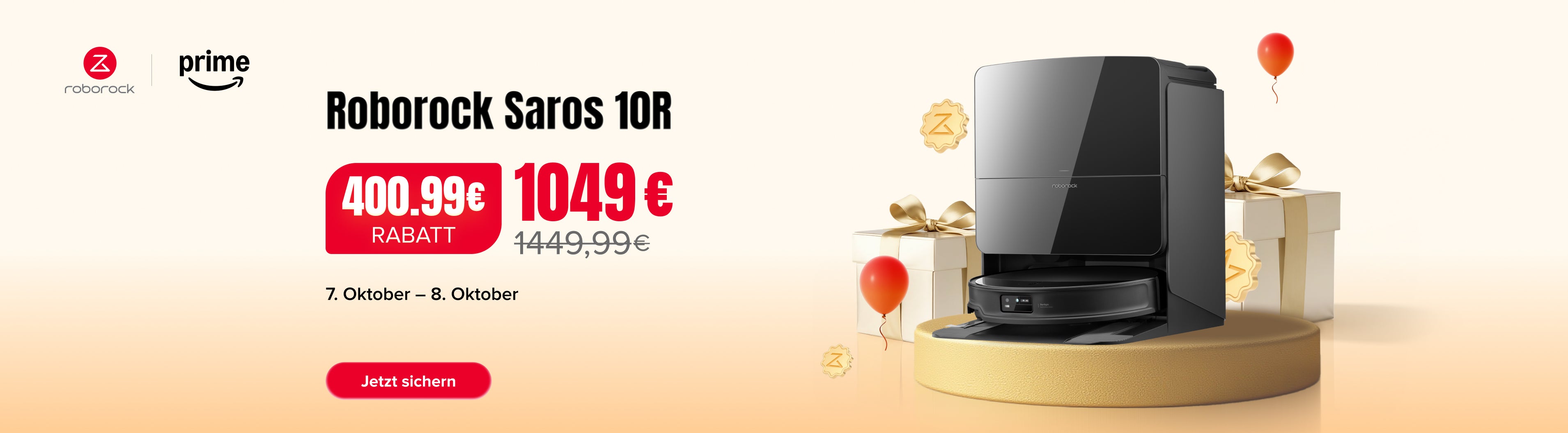 Amazon-PrimeDay-Roborock-Saros 10R-DE