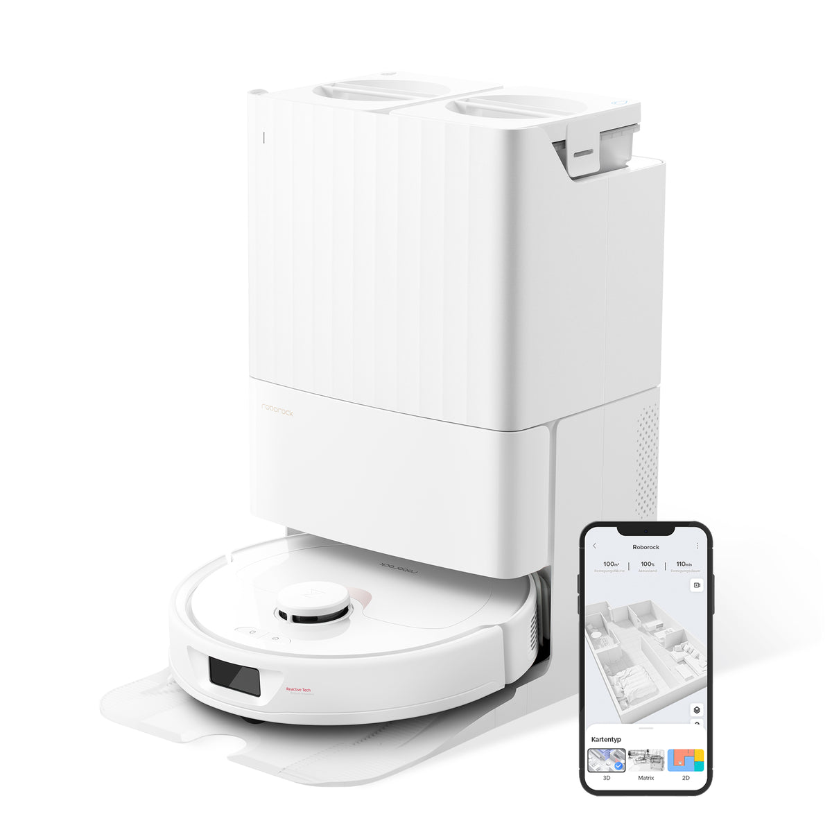 roborock Q Revo Robot Vacuum and Mop 5500Pa White product image