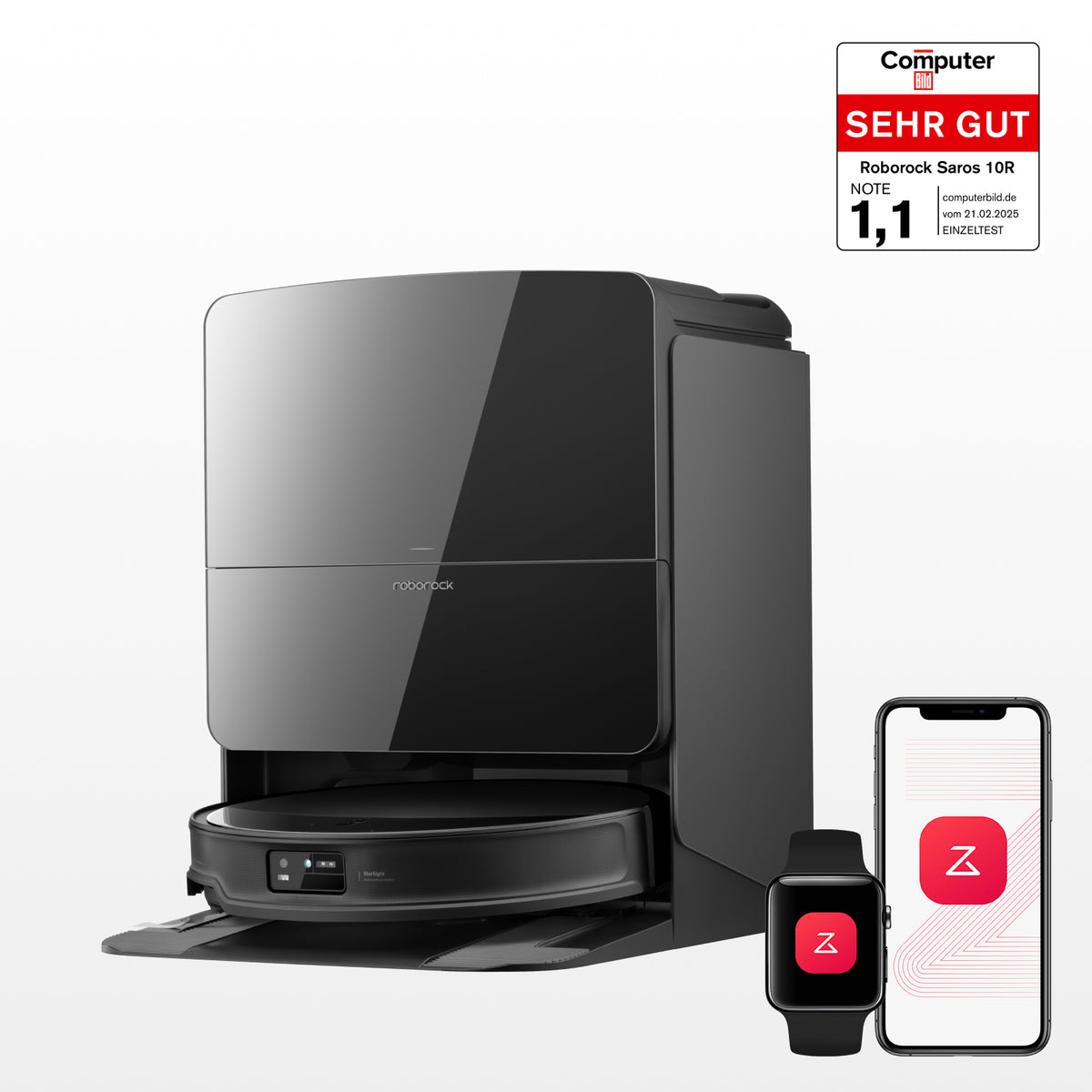 Roborock Saros 10R Saugroboter - 22.000 Pa & Wischfunktion
