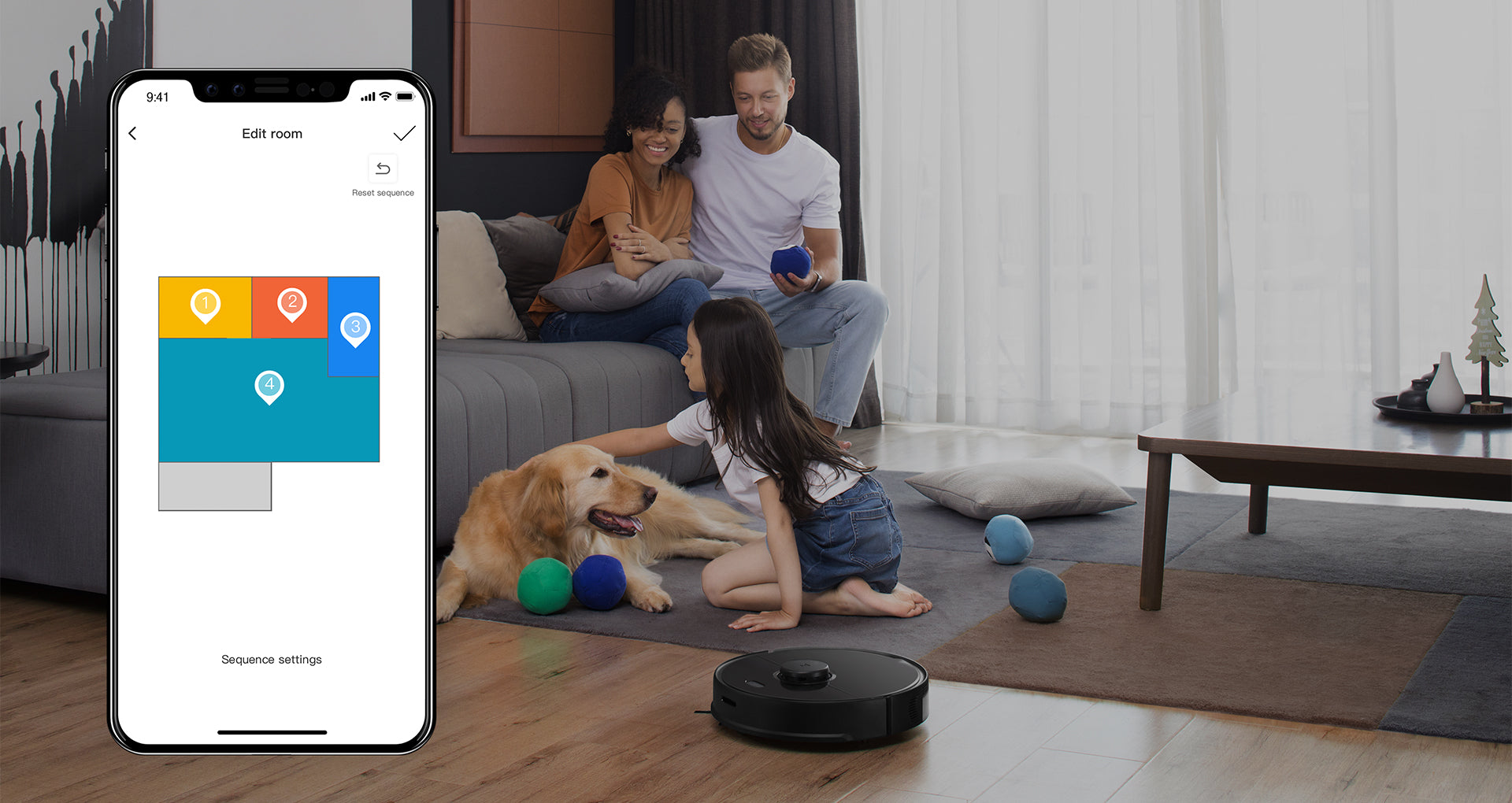 Der Roborock S5 Max kann Räume in einer anpassbaren Reihenfolge reinigen